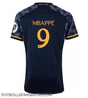 Real Madrid Kylian Mbappe #9 Replika Bortatröja 2023-24 Kortärmad